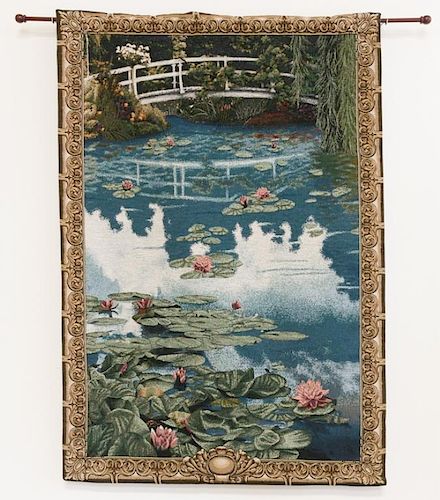 MACHINE WOVEN WATER LILIES