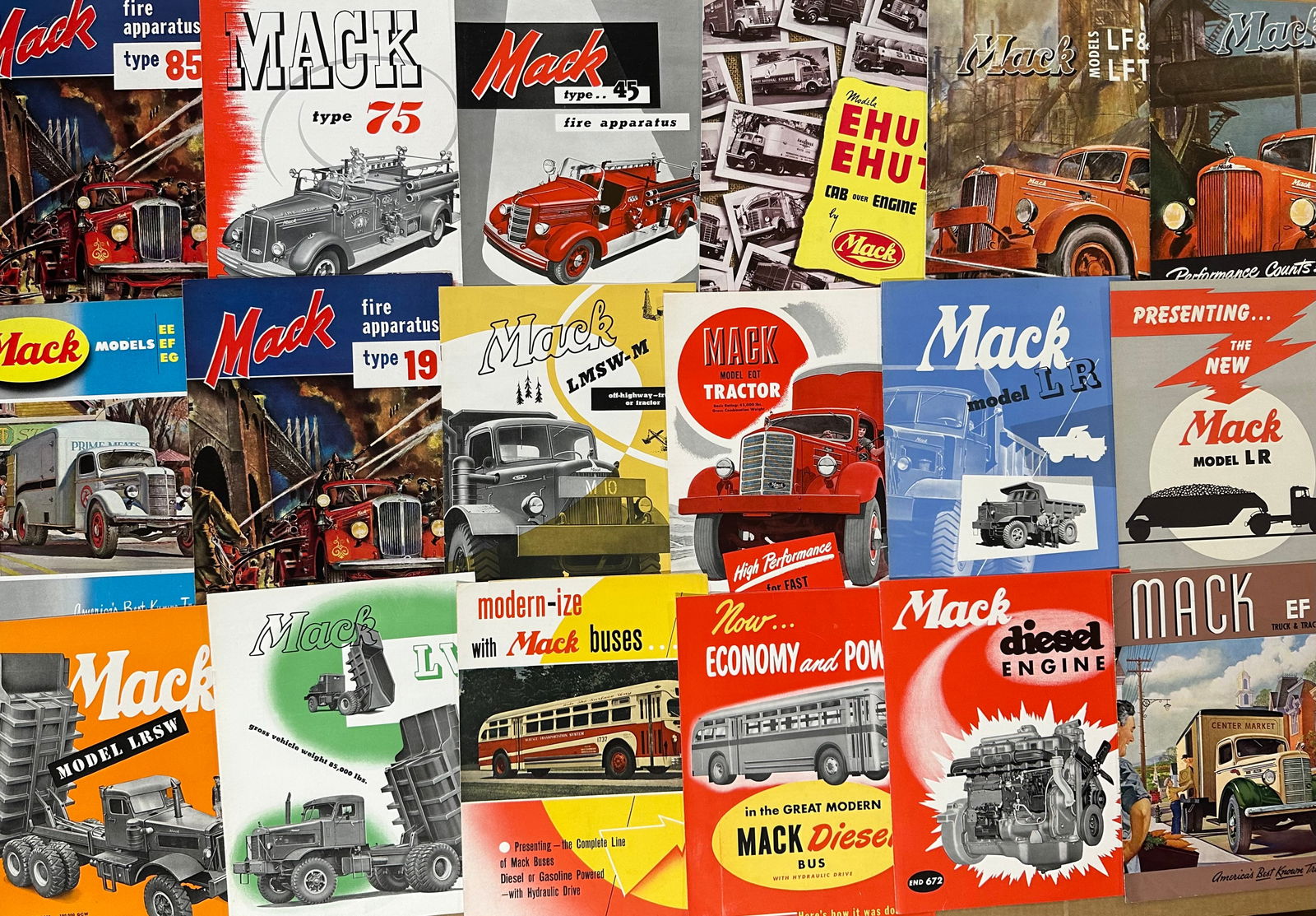 MACK TRUCK AND FIRE ENGINE FROM THE