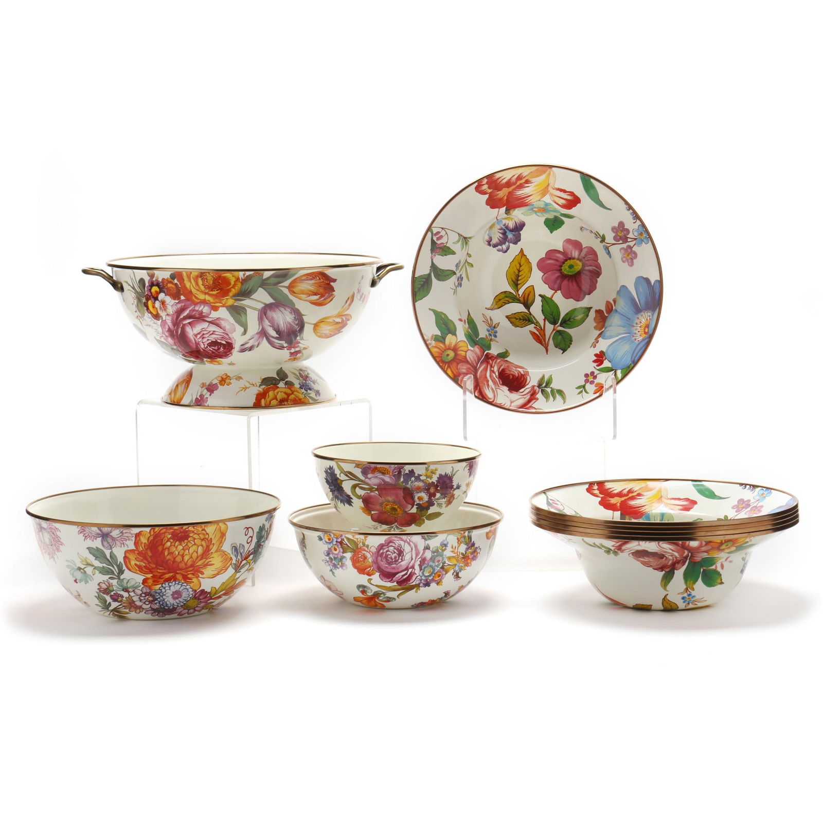 MACKENZIE-CHILDS, ASSORTED  WHITE