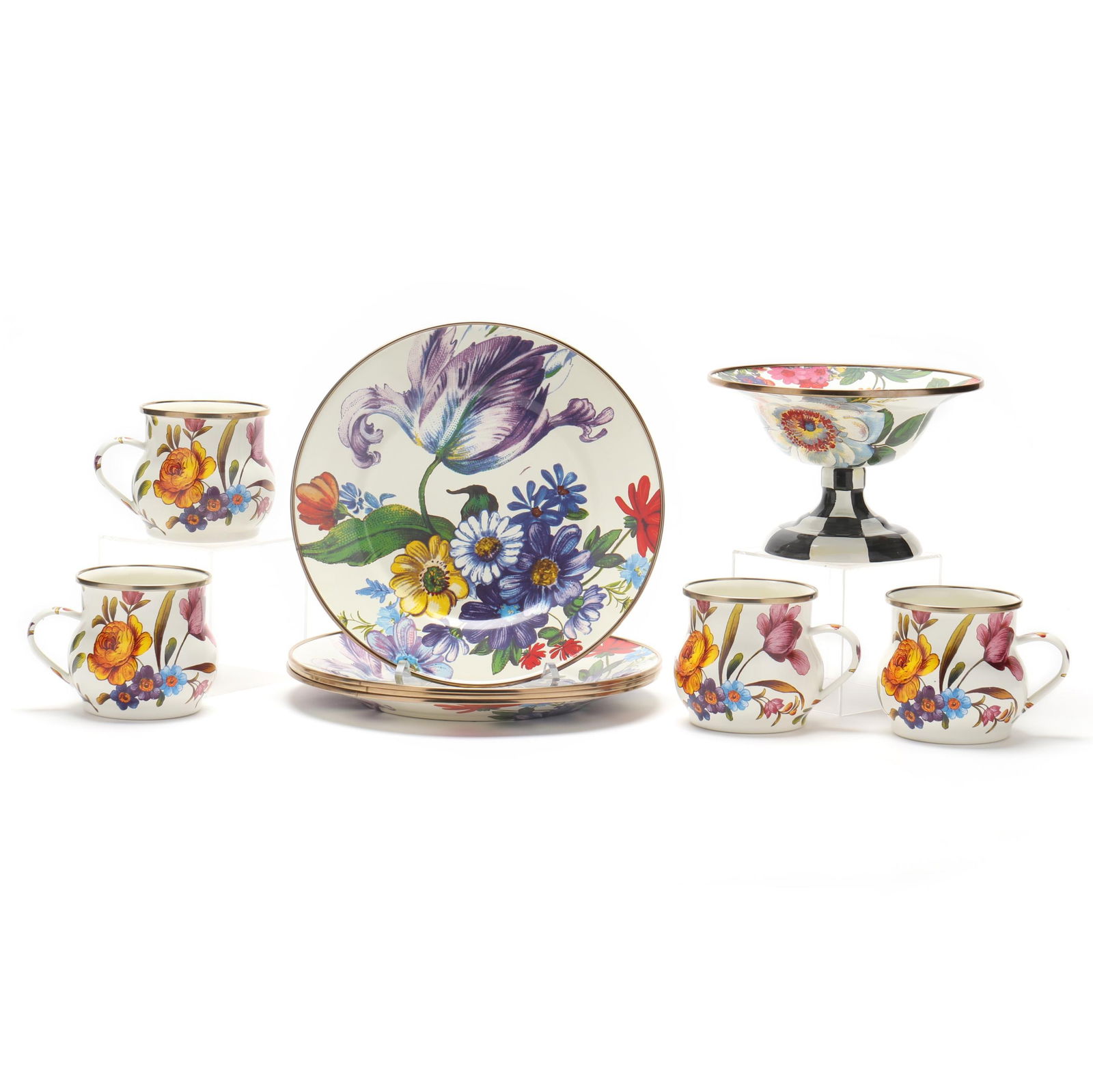 MACKENZIE-CHILDS, ASSORTED  WHITE