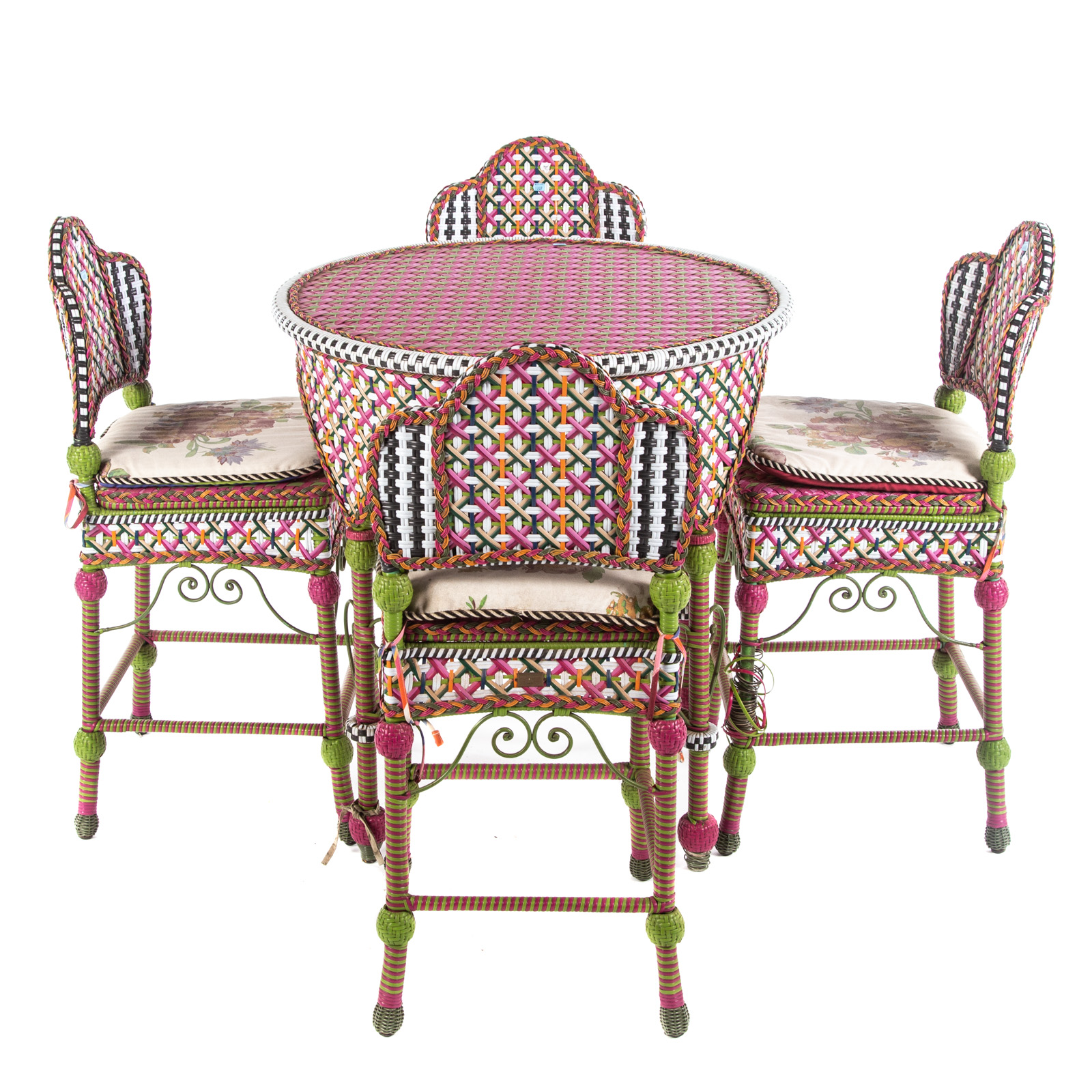 MACKENZIE CHILDS BREEZY POPPY TABLE