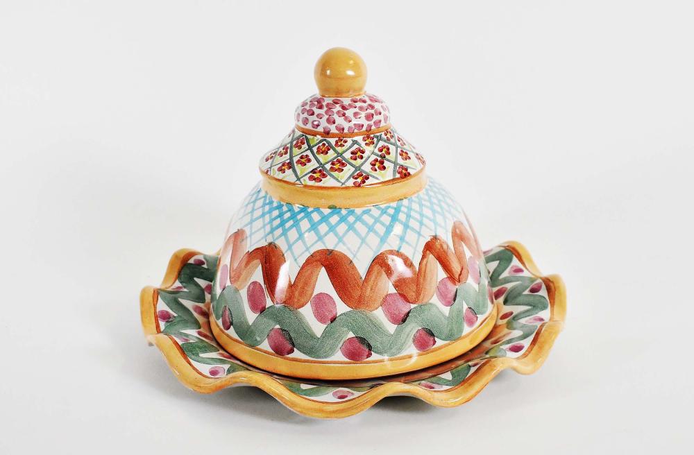 MACKENZIE-CHILDS CERAMIC RUFFLED