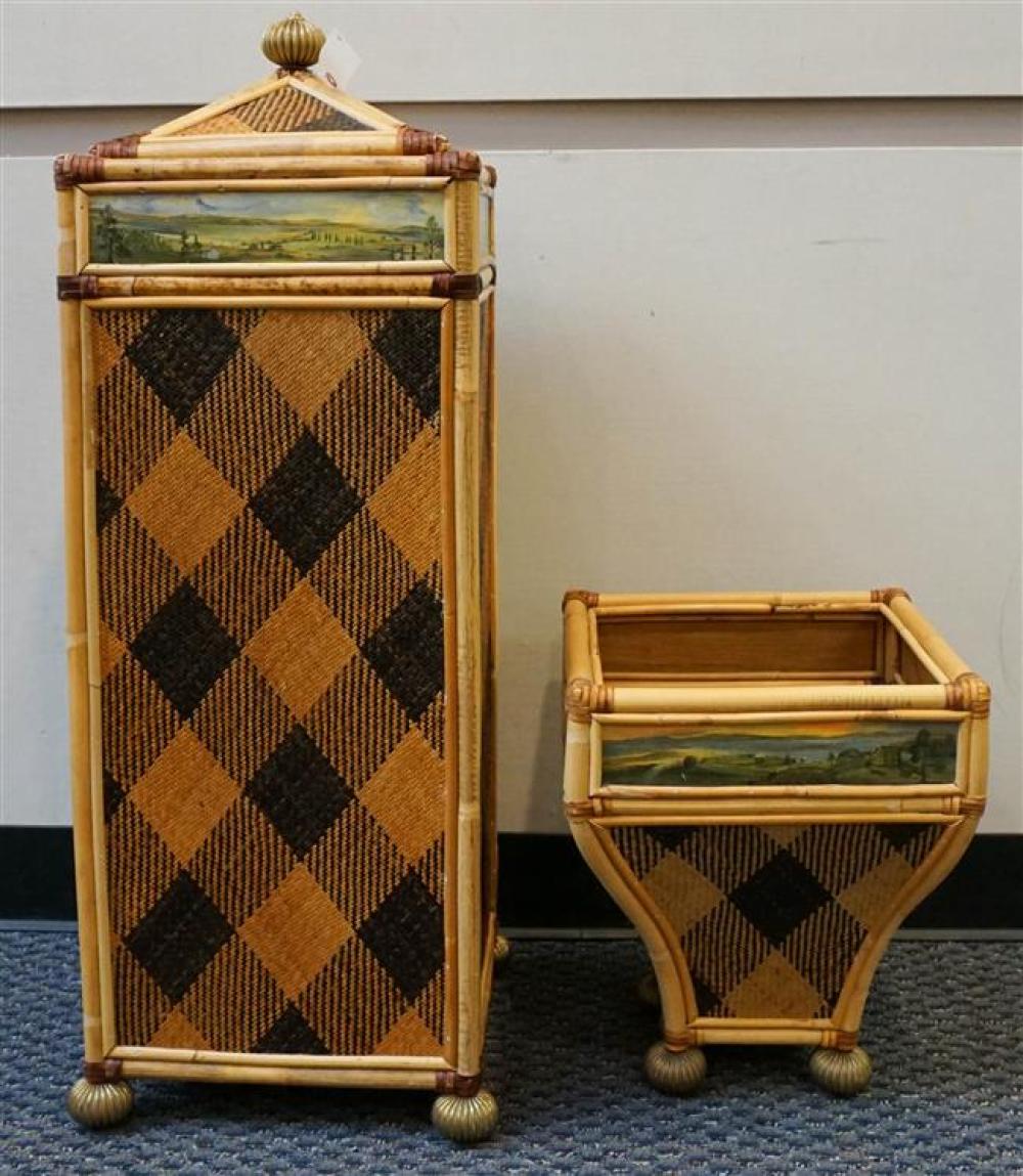 MACKENZIE CHILDS DECORATED BAMBOO