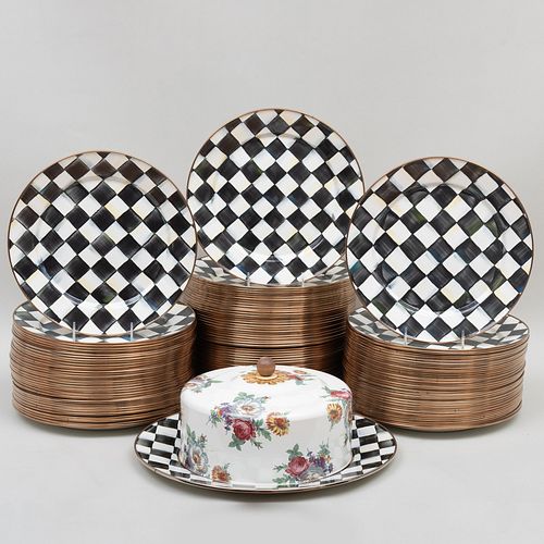 MACKENZIE CHILDS ENAMEL TABLE