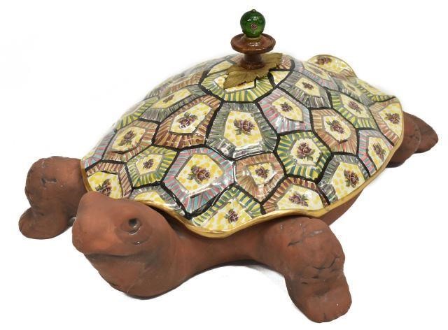 MACKENZIE-CHILDS FIGURAL TURTLE