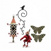 MACKENZIE-CHILDS, FOUR DECORAT