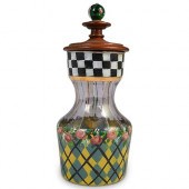 MACKENZIE CHILDS LIDDED GLASSD