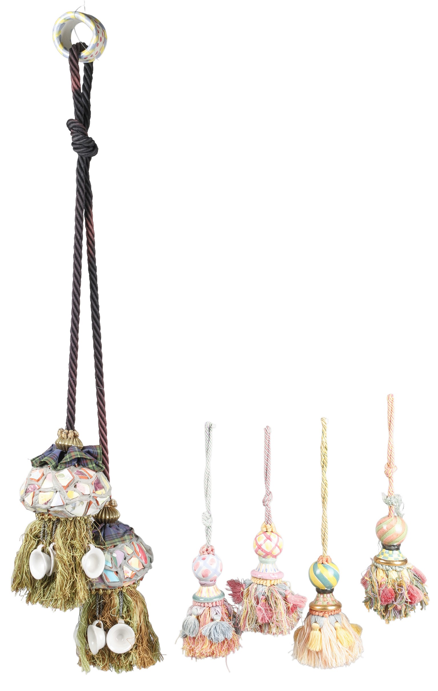Mackenzie Childs putty jug tassel