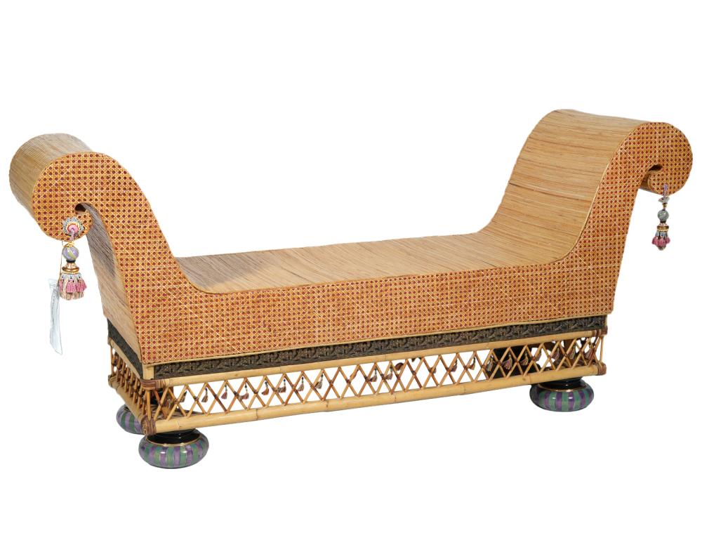 MACKENZIE CHILDS RATTAN SCROLL