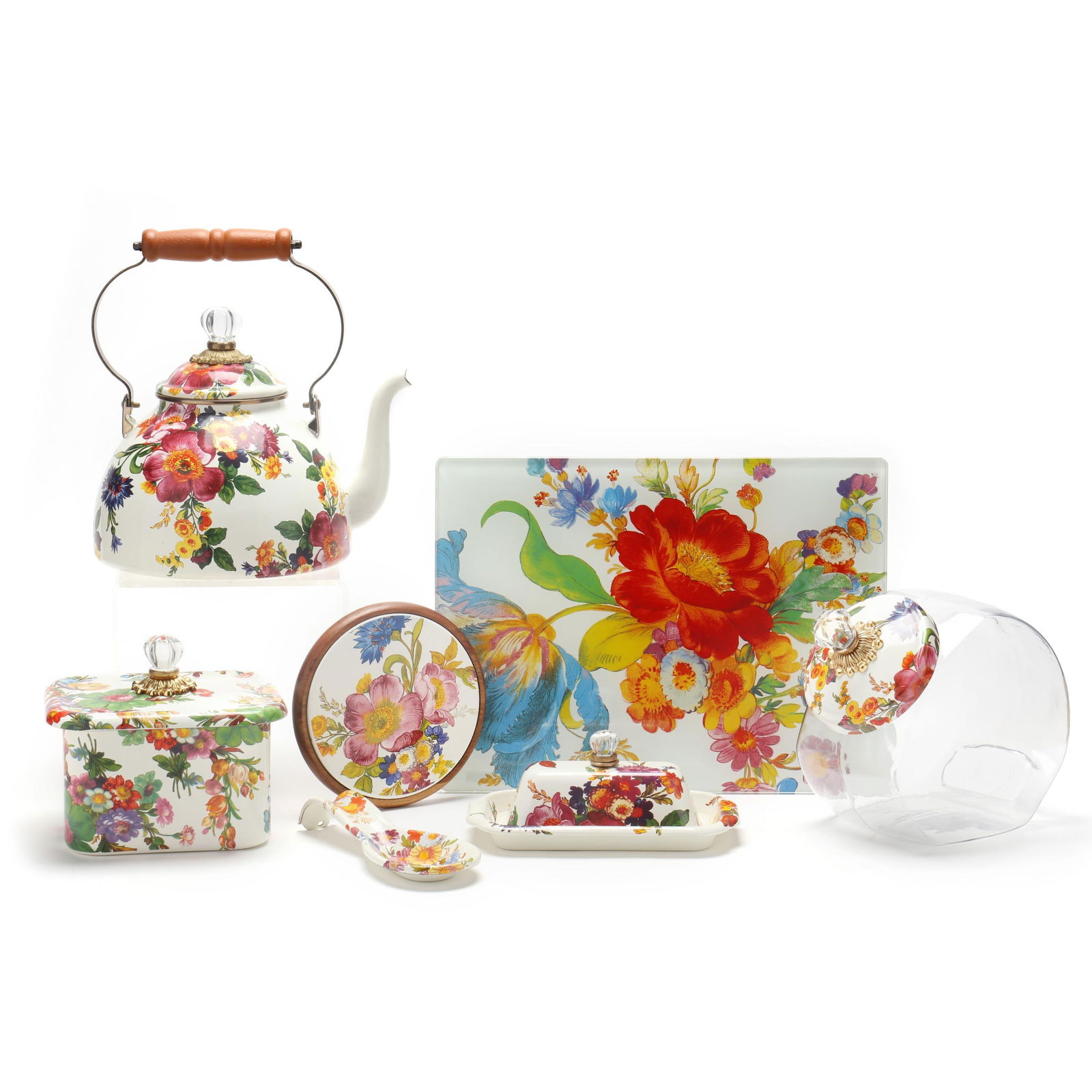 MACKENZIE-CHILDS, SEVEN ASSORTED 