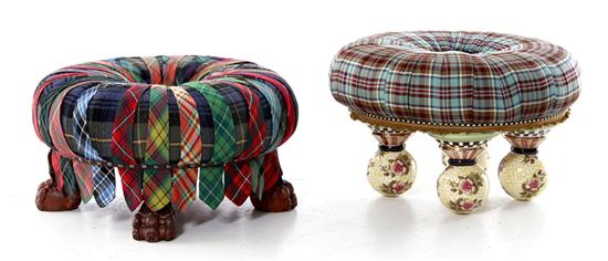 MacKenzie-Childs tuffet stools