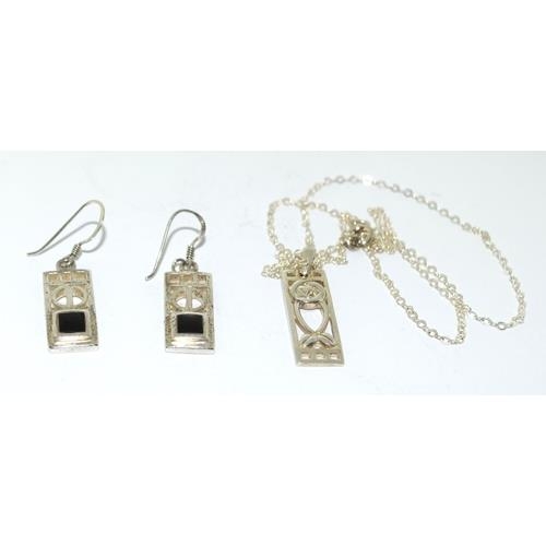 Mackintosh Black onyx 925 silver