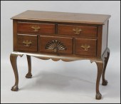 MADDOX CARVED MAHOGANY LOW BOY