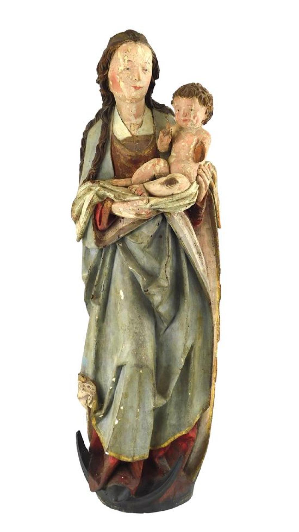 MADONNA AND CHILD ON A CRESCENT