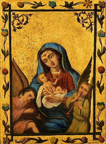 MADONNA & CHILD OIL ON