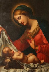 MADONNA OF THE VEIL OIL ON CAN