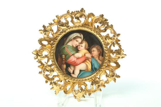 MADONNA PORTRAIT ON PORCELAIN
