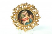 MADONNA PORTRAIT ON PORCELAIN
