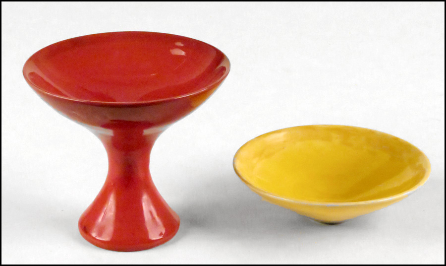 MADOURA POTTERY COMPOTE. Together