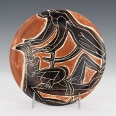 MADOURA POTTERY PLATE, IN THE
