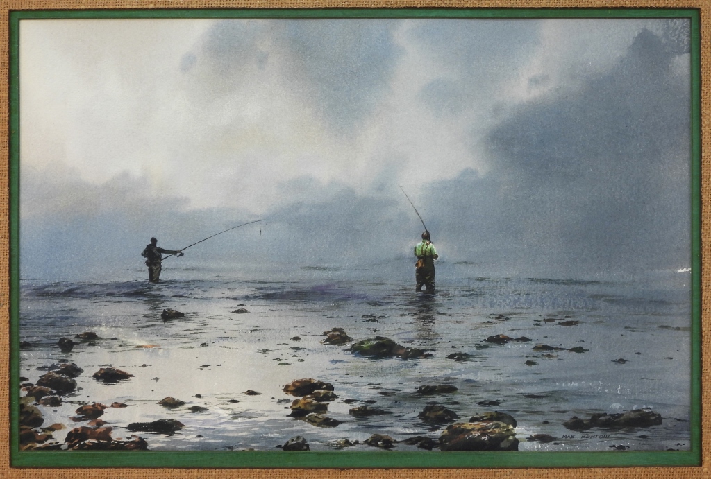MAE BERTONI FISHERMAN SEASCAPE WC