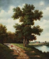 MAFFEI OIL PAINTING LANDSCAPE