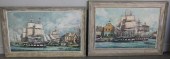 MAFFEI. Two Nautical Oil Paint