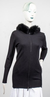 MAGASCHONI BLACK CASHMERE AND