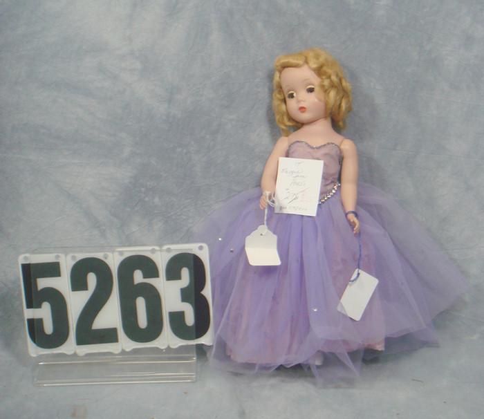 Maggie face hard plastic doll, 14