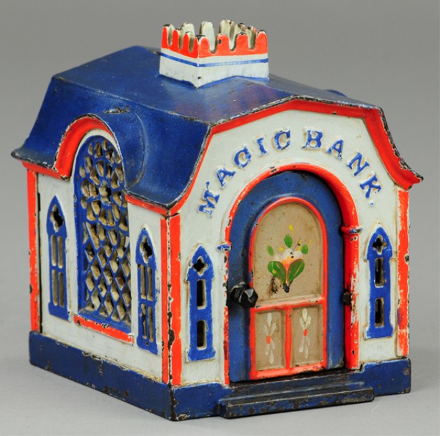 MAGIC MECHANICAL BANK - BLUE Grey J