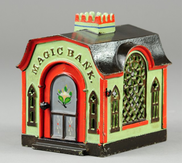 MAGIC MECHANICAL BANK Green color J