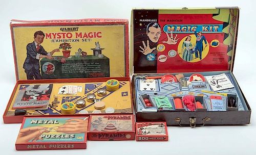 [MAGIC SETS] GROUP OF SIX VINTAGE