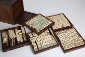 MAH JONG SET IN EXOTIC HARDWOO