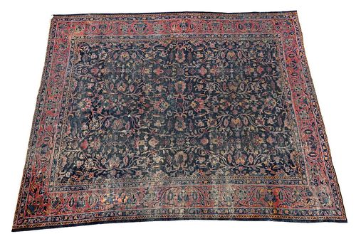 MAHAL ORIENTAL CARPET WORN 11' X