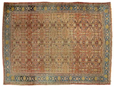 Mahal rug, repeating designs on