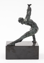 MAHER DANCING MALE NUDE BRONZE