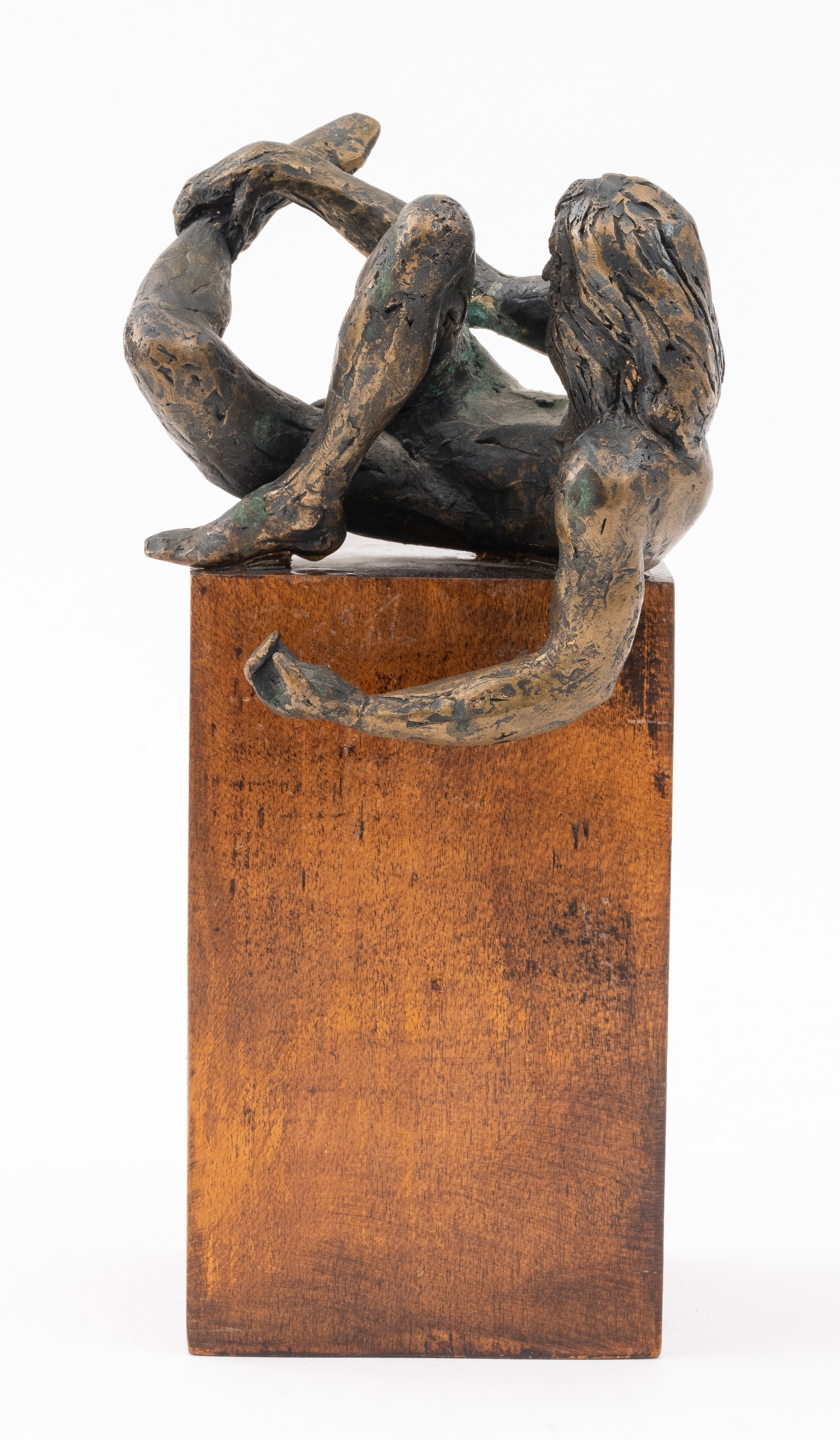 MAHER MALE NUDE BRONZE SCULPTURE