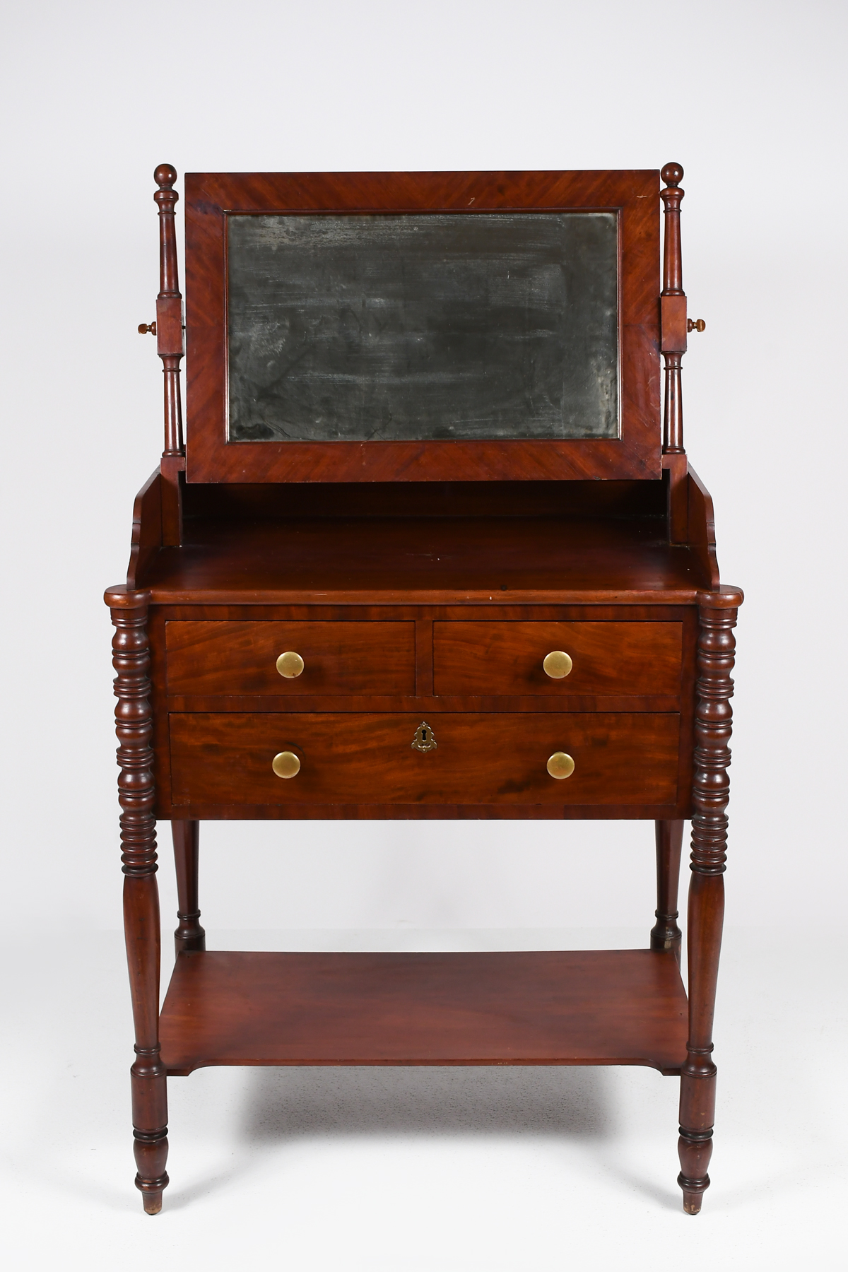 MAHOGANY 19TH-CENTURY COOKIE CORNER
