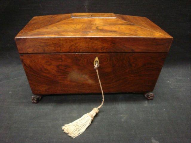 Mahogany 19th Century Tea Caddy.