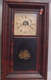 Mahogany 8 day OG shelf clock,