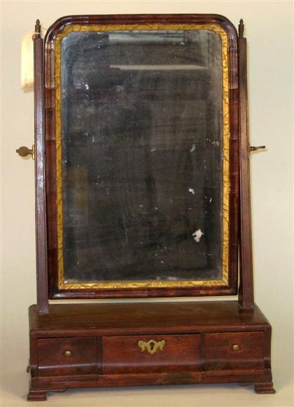Mahogany and giltwood dressing