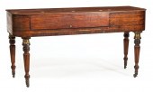 MAHOGANY AND INLAID PIANOFORTE