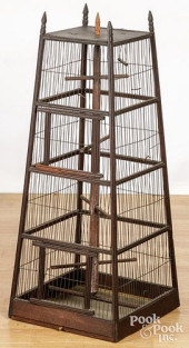 MAHOGANY AND WIRE BIRDCAGE, LA