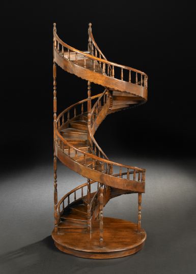 Mahogany Architectural Model of a