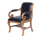 MAHOGANY ARMCHAIR Empire Style
