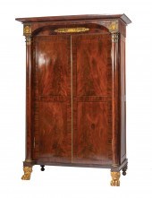 MAHOGANY ARMOIRE, ATTR MEEKS &