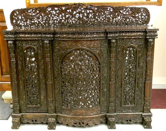 Mahogany Asian cabinet/credenza 