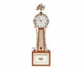 Mahogany banjo clock by Elmer