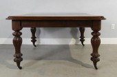 MAHOGANY BANQUET TABLE, CIRCA