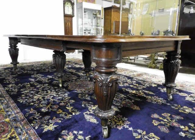 MAHOGANY BANQUET TABLE, ENGLISH,
